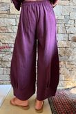 Santos Cushion Cotton Quirky Pant Aubergine?